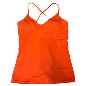 Athleta‎ Women's A-C Triangle Tankini Top Size MT - Vermillion * TOP ONLY